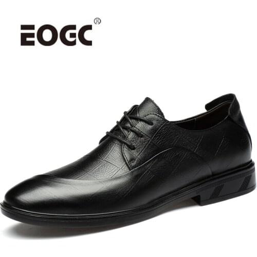 Handmade Men Dress Shoes Natural Leather Oxfords Shoes Flats Business Office Wedding Casual Men Shoes Lace Up Formal Shoes Men