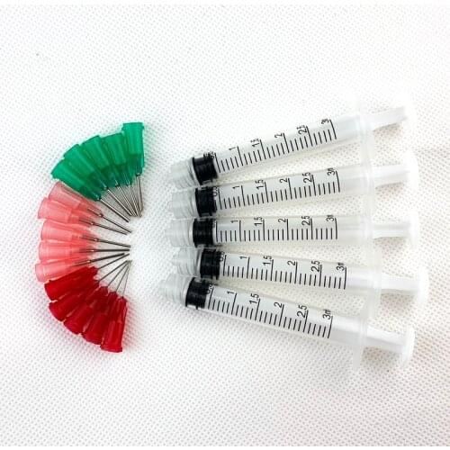 Kit 3ml glue syringes & assorted Tips(18g,20g,25g)