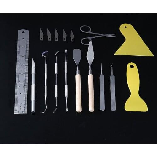 19PCS Craft Vinyl Weeding Tool Set Multifunctional Craft Vinyl Tool Kit For Vinyl Paper Crafts Sewing Lettering Carving