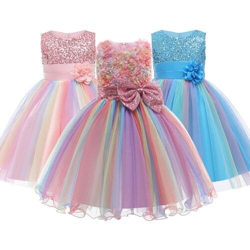 2020 Kids Baby Wedding Party Clothes Teenager Clothing Childrens Dresses Girl Elegant Dress For Girls Christmas Gown Costume