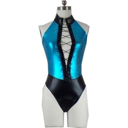 2017 New Customized Mortal Kombat Kitana Uniform Cosplay Costumes (Gloves + Neckties) Women Girl Cosplay Clothes