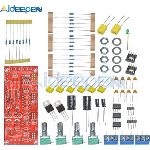 1 Set AC 12V NE5532 Pre-amplifier Preamp Tone Board Module DIY Kits Treble Alto Bass Volume Control Low Noise