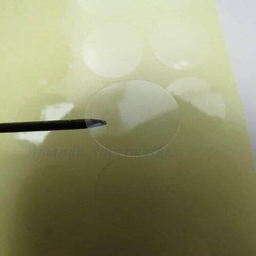 Transparent Label Sticker 25mm x 25mm Circular Diameter 25mm 2.5cm Sealing Label Sticker PVC Transparent Label Sticker DIY Label