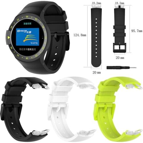 Soft Silicone Replacement Watch Band Wrist Strap for Ticwatch S Smart Watch Ticwatch S Bands Straps