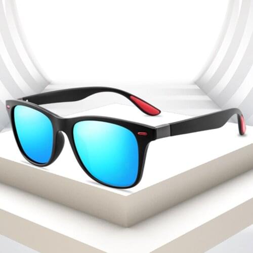New Sunglasses Men Polarized Sun glasses Women Driving Mirrors Coating Points Black Frame Eyewear Male UV400 Oculos De Gafas