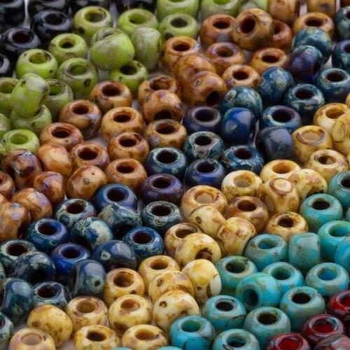 Taidian Miyuki Picasso Glass Pearl Beads Japanese Turquoise 11/0 8/0 And 6/0 Modern Art Handmadejewelry 5/10/20grams