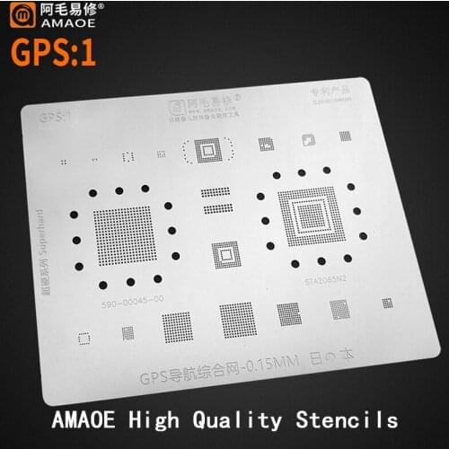 For GPS Integrated Navigation NetworkBGA Reballing Stencil 590-00045-00 STA2065N2 IC CHIP Plant Tin Heating Template Repair Tool