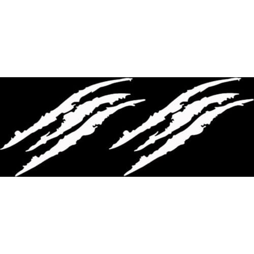 WaveHands WaveHandsHungMieh 40*12CM Paw Cartoon Car Sticker Funny Car Decal Reflective Laser Vinyl Car Sticker 3D Car Styling