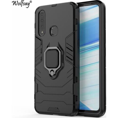 Wolfsay For BBK vivo Z5x Case, Vivo Z5X Car Holder Armor Cases Hard PC & Soft Silicone Cover for Vivo Z5x With Magnet 6.53"