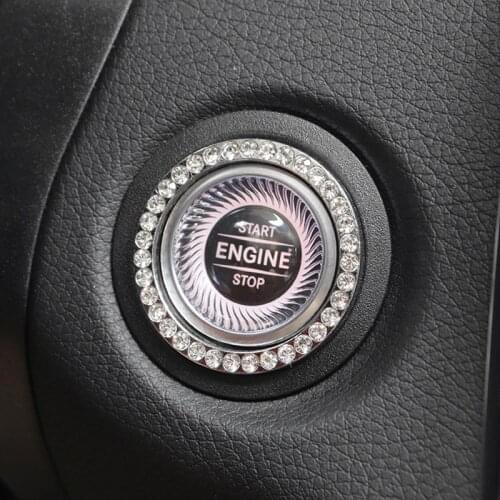 Car Start Engine Ignition Ring Cover Button Interior Accessories Styling Case for Nissan Teana X-Trail Qashqai Livina Sylphy