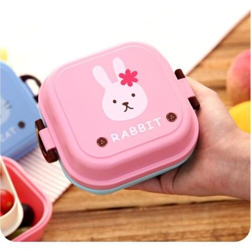 10pcs Healthy Square Lunch Box Microwave Oven Lunch Bento Boxes Food Container Dinnerware Kid Childen Lunchbox Salad fruit box