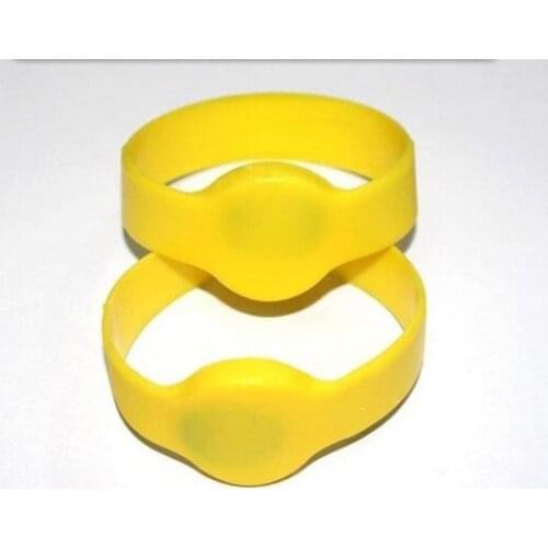 100pcs/lot Silicone 125Khz EM4100 Waterproof Proximity Smart Card Watch Type 125Khz RFID Wristband Bracelet for Access Control