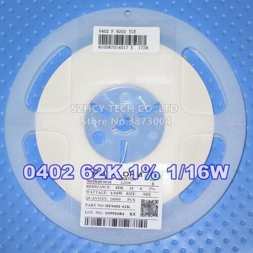 10000Pcs 0402 1.3K 1% 1/16W HF0402-1.3K New and origianl