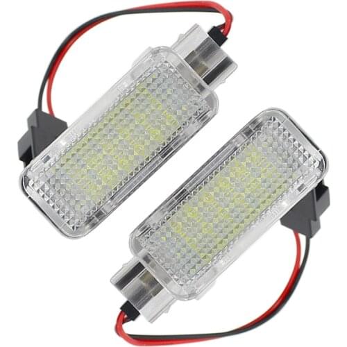 2pcs Error Free LED Courtesy Glove Box Under Door Foot Light for VW Touareg Tiguan Eos Passat SKODA SUPERB 2016