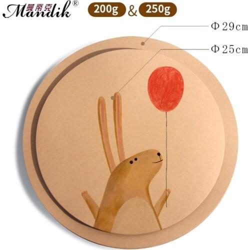 200gsm 250gsm Coloured Lead Painting Paperboard Artistic Hand Drawing Creative Round Kraft Paper