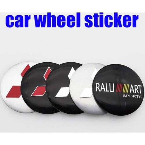 4pcs 3D 56mm 60mm 65mm car sticker Wheel Center Hub sticker Rim Creative badge covers decoration sticker accessories SanL