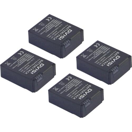 4Pcs AHDBT-301 AHDBT301 AHDBT301 AHDBT302 Rechargeable Battery for GoPro HERO3+ HERO3 and GoPro AHDBT-201 AHDBT-301 AHDBT-302