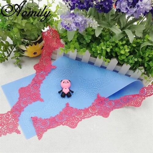 Aomily Lace Flowers Macrame Fondant Mold Cake Jelly Sugar Craft Chocolate Decorating Moulds Molds DIY Fondant Tools