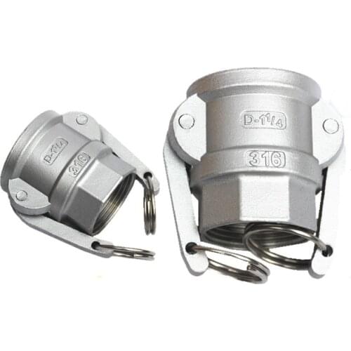 1/2" 3/4" 1" 1-1/4" 1-1/2" BSPT Female Thread Camlock 304 Stainless Steel D Type Cam Lock Fitting Pump Adapter For Homebrew