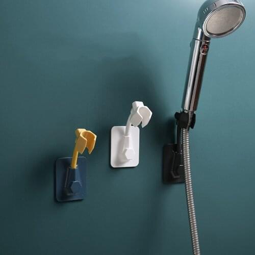 Shower Bracket Fixed Clip Bathroom Adjustable Shower Head Holder Wall Mounted Bracket Shower Seat Chuck Holder Suction Cup Chair