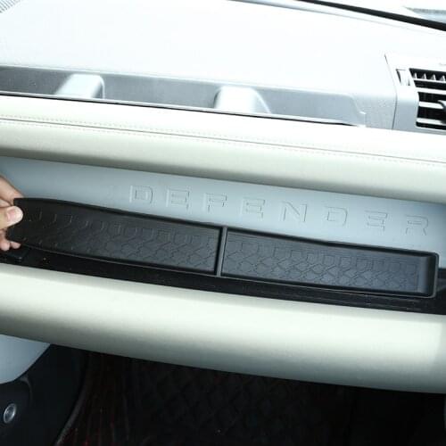 For Land Rover Defender 110 2020-2022 Car styling TPE rubber Black Car Dashboard Sundries box Non-Slip Mat Car Accessories