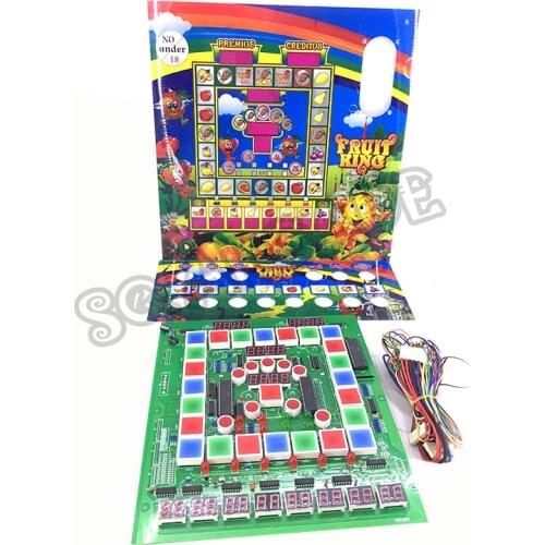 Fruit King Mario Pcb Game Board with Acrylic Cables High Win Rated Led Casino PCB Circuit Motherboard kit for slot macine