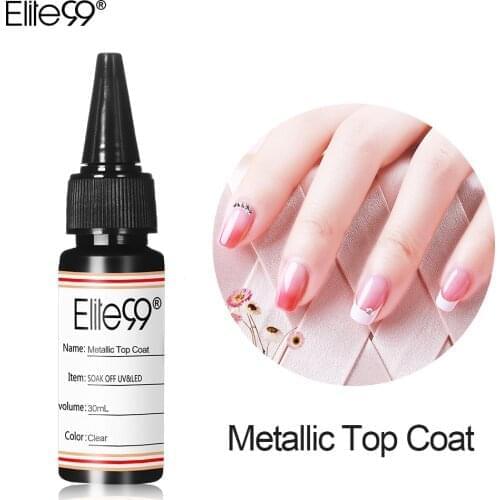 Elite99 30ml Large Volume Top Base Coat Matte Metallic Reinforce Air Dry Primer Matt UV Gel Polish Hot Sale Nail Art Gel Varnish