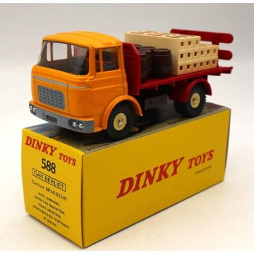 Atlas Dinky toys 588 Plateau Brasseur Berliet GAK Camion Yellow Diecast Models Collection