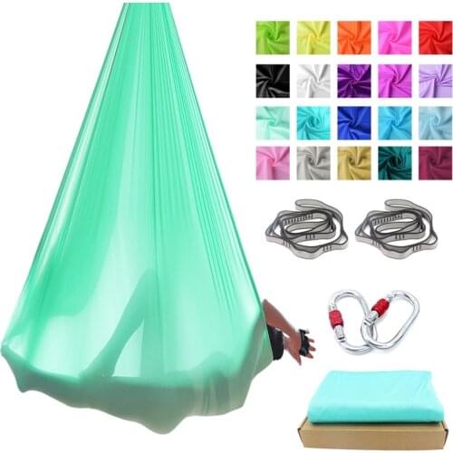 Anti-Gravity Yoga Hammock Set Fabric Yoga Flying Swing Aerial Traction DeviceEquipment For Inversion Device 4*2.8m