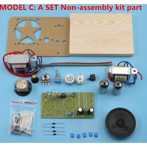 Gallbladder radio frequency modulation kits, FM two lamp, super regeneration electron tube, 6J1+6J1 drive horn