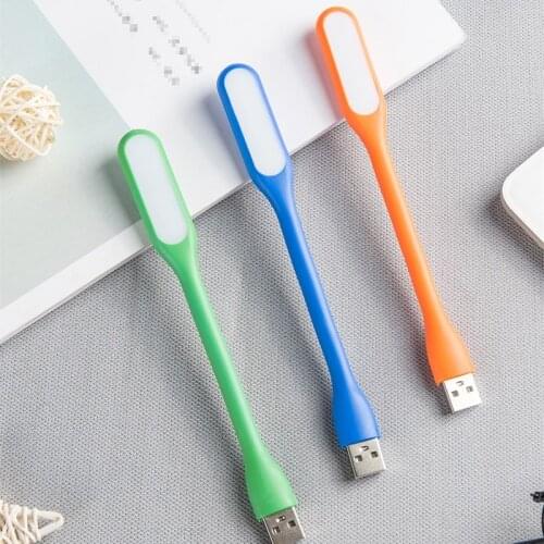 BASIKE Mini USB Night Light for Power Bank Laptop Simple Cute Portable Bendable