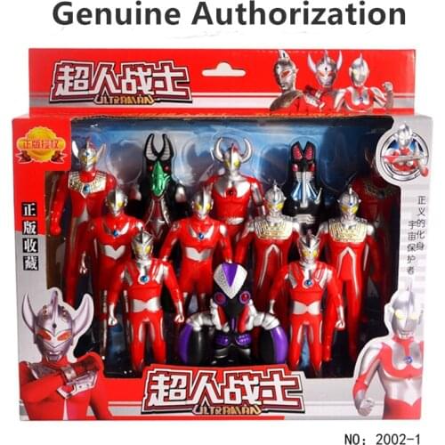 New Genuine Supreman Ultraman Toy Set Joints Movable Action Figure Gift Box Childrens Day Increasingly Intelligent Gifts