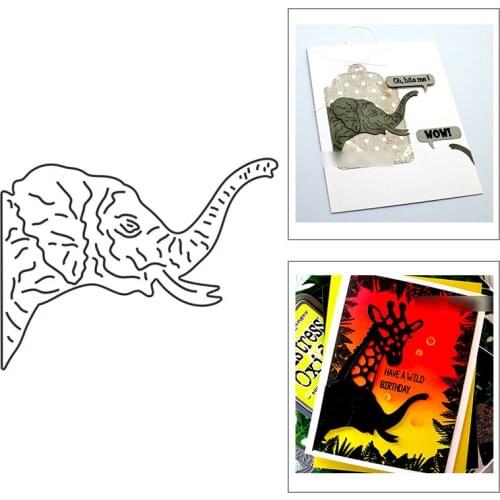 2021 New Peek Around Elephant Metal Cutting Dies For Mould Cut Paper Embossing Craft Making Greeting Card Scrapbooking No Stamps