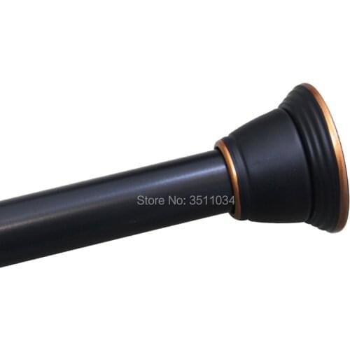 New coming black color Mild Steel telescopic Adjustable Curtain Rod for bathroom bath shower rod, curtain rod, door curtain r