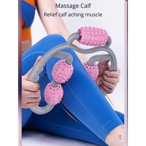Roller Fitness Leg Massager Foam Axis Leg Massager 5 Wheel Ring Leg Massager Muscle Massage and Relaxation