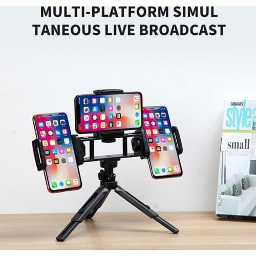 Mini Flexible 3-Position Mobile Phone Tripod For IPhone xiaomi Samsung Folding Portable Smartphone Tripod Holder for Camera