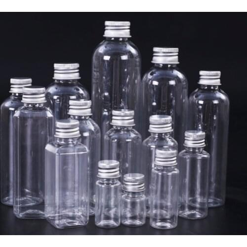 1PCS 5ml 10ml 20ml 30ml 50ml 60ml 100ml Cream Lotion Cosmetic Container Travel Kits Empty Small Plastic Bottle with Screw Cap