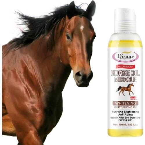 100ml Horse Oil Body Massage Oil Brightening Moisturizing Firming Smoothing Improve Fine Lines Brightens Skin Tone Skin Care