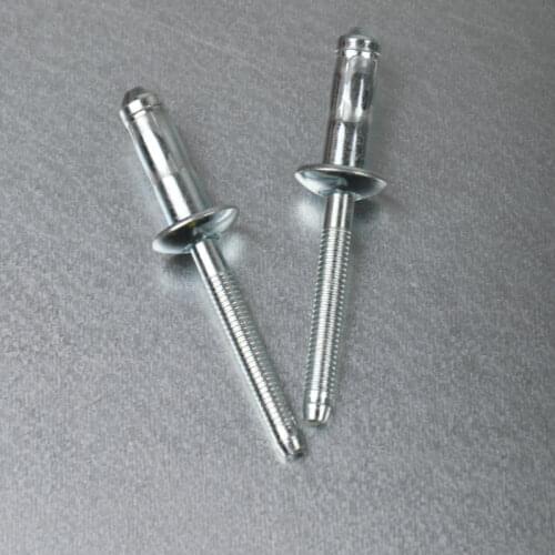 M6.4*14 mm HEMLOCK rivets rivetti 20pcs Full Steel dome head blind rivet remaches rebites auto parts