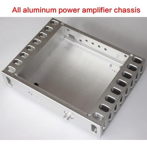325*430*92MM All-aluminum Power Amplifier Chassis WA45 Multi-purpose Case Audio Shell Power Box Amplifier House with Radiator