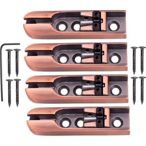 4 String Bass Guitar Bridge - Individual Bronze Worn out Spare Replacement