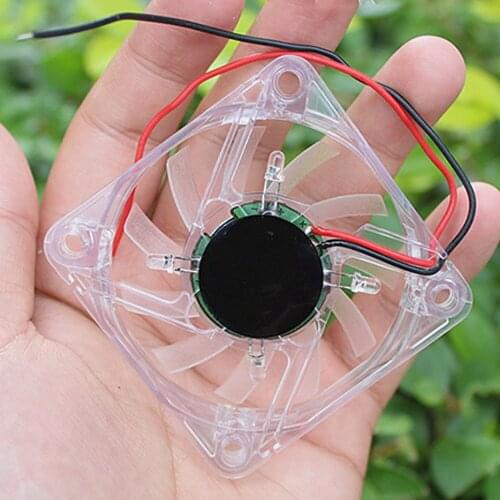 6012 Small Fan Cooling Fan DC 6V-12V 0.45A 5W 60*60*12mm 6cm Micro Brushless Fan with LED Light Lamp Neon Computer Case Mod