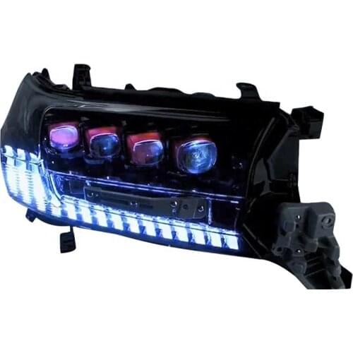 MAICTOP car accessories led headlight 4 lens for landcruiser 200 2016-2021 fj200