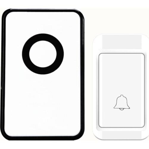 Door Bell 38 Tunes Wireless Doorbell US Cordless Doorbell Remote Control Self Generating Electricity Not Need Battery Waterproof