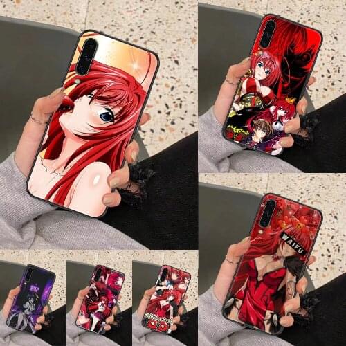 High School DxD Rias Gremory Phone case For Samsung Galaxy A 3 5 7 8 10 20 21 30 40 50 51 70 71 E S 2016 2018 4G black painting