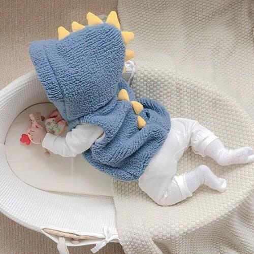 Kid Girls Coat Winter crocodile Printed knitting Streetwear Fashion Vest Baby Girls Coat Jackets Baby Clothes Outerwear