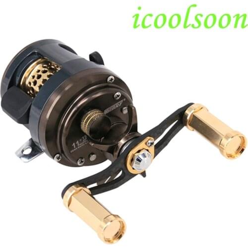 ICOOLSOON JKS drum fishing reels wheel 11 + 1BB baitcasting reel saltwater bfs spool fishing tools