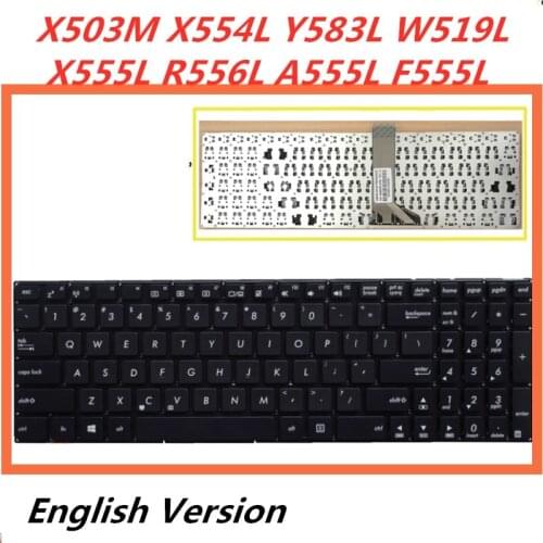 Laptop English Keyboard For Asus X503M X554L Y583L W519L X555L R556L A555L F555L notebook Replacement layout Keyboard