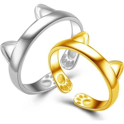 Silver Plated RING Thumb Ring Adjustable Pet Gift Gold Silver 100% New Made Of High Quality For Durable Usage