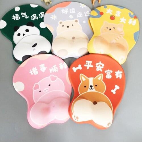 Mouse Pad Keyboard Wrist Rest Pad Support Anti-skid Cute Cat Paw 3D Wrist Rest Silicone Mouse Mat Wrist Rest Pads Hand Support